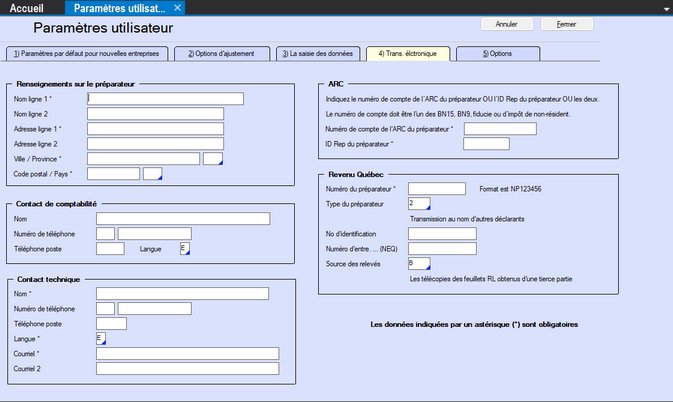 Electronic Filing Defaults-Fr